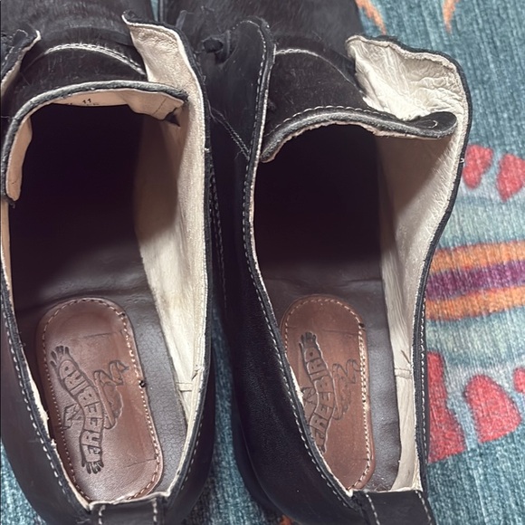 Freebird Mabel Black Fur Oxford Shoes 11 - Picture 4 of 8